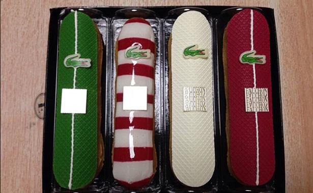 “In Paris you will find an iconic store famous for their delicious products. Fauchon  made som eclairs for the Lacoste celebration of the 80 years of the brand.”