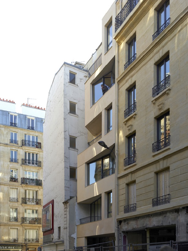 "The project of the rue Godefroy Cavaignac, in Paris, consisted in the rehabilitation of a degraded building into new social housing by h2o architectes."
