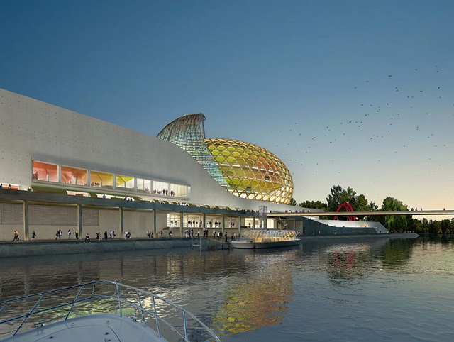"Shigeru Ban has won an international design competition to design “Cité Musicale,” a new mixed-use cultural center slated for Seguin Island in Paris."