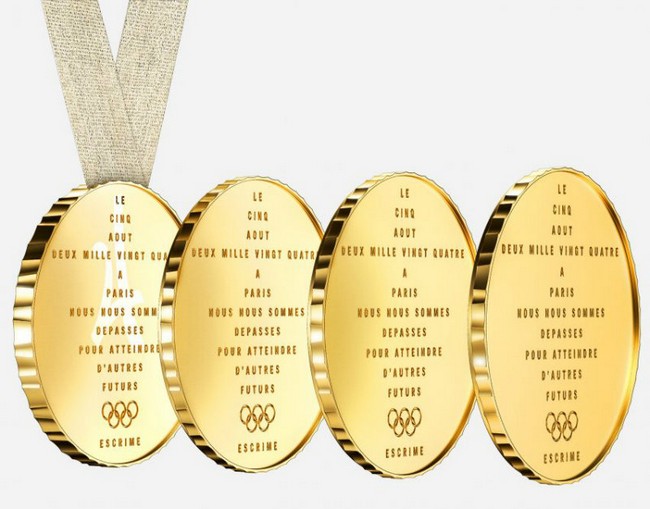 2024 Summer Olympics' Innovative Medals Designed by Philippe Starck 3