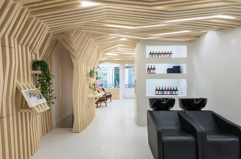 Joshua Florquin Gives A Relaxing Forest Vibe To This Beauty Salon